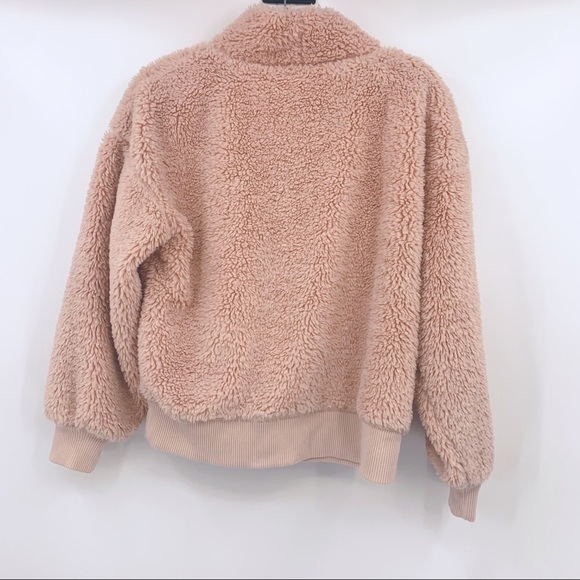 Gap Teddy Cowl Neck Sherpa Cozy Pullover Sweater - Picture 3 of 6